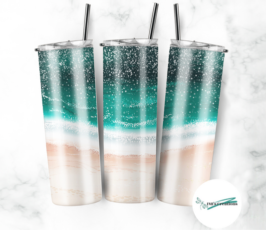 20 oz Beach Sublimation Tumbler