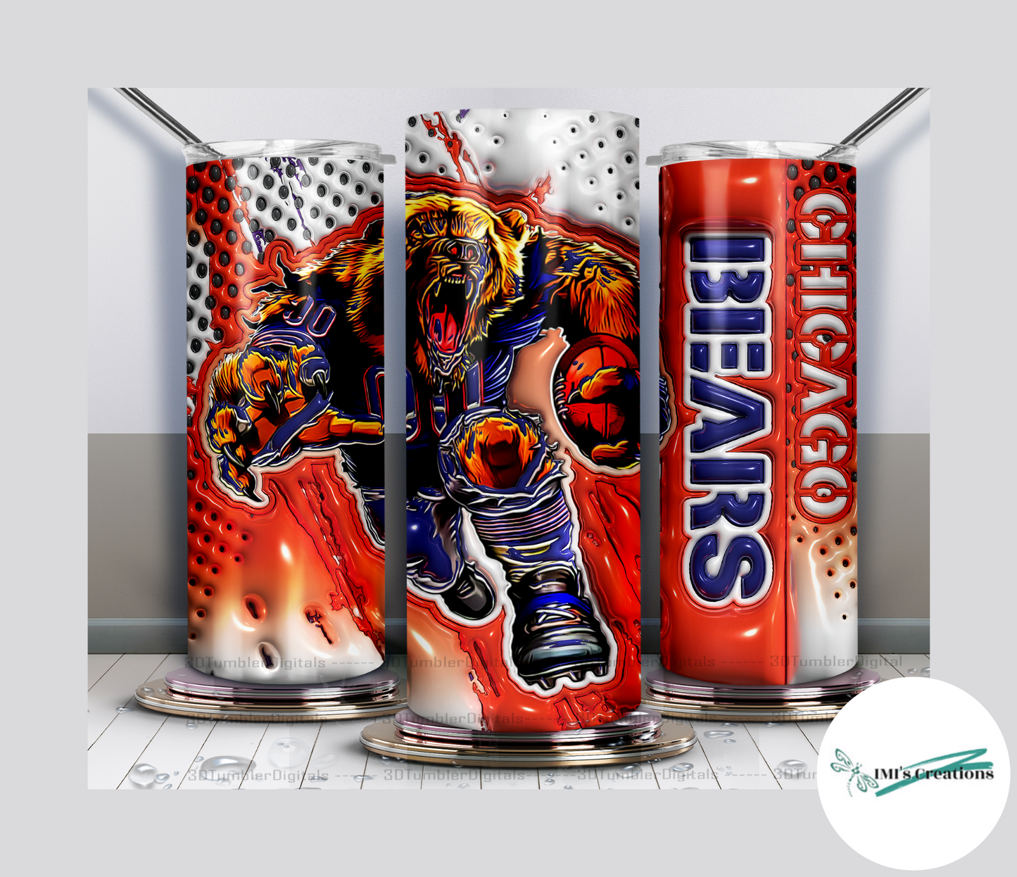 20 oz Sublimation Tumbler - Bears