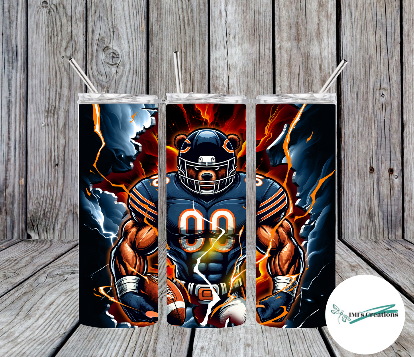 20 oz Sublimation Tumbler - Bears