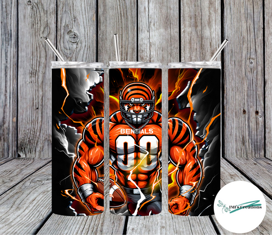 20 oz Sublimation Tumbler - Bengals