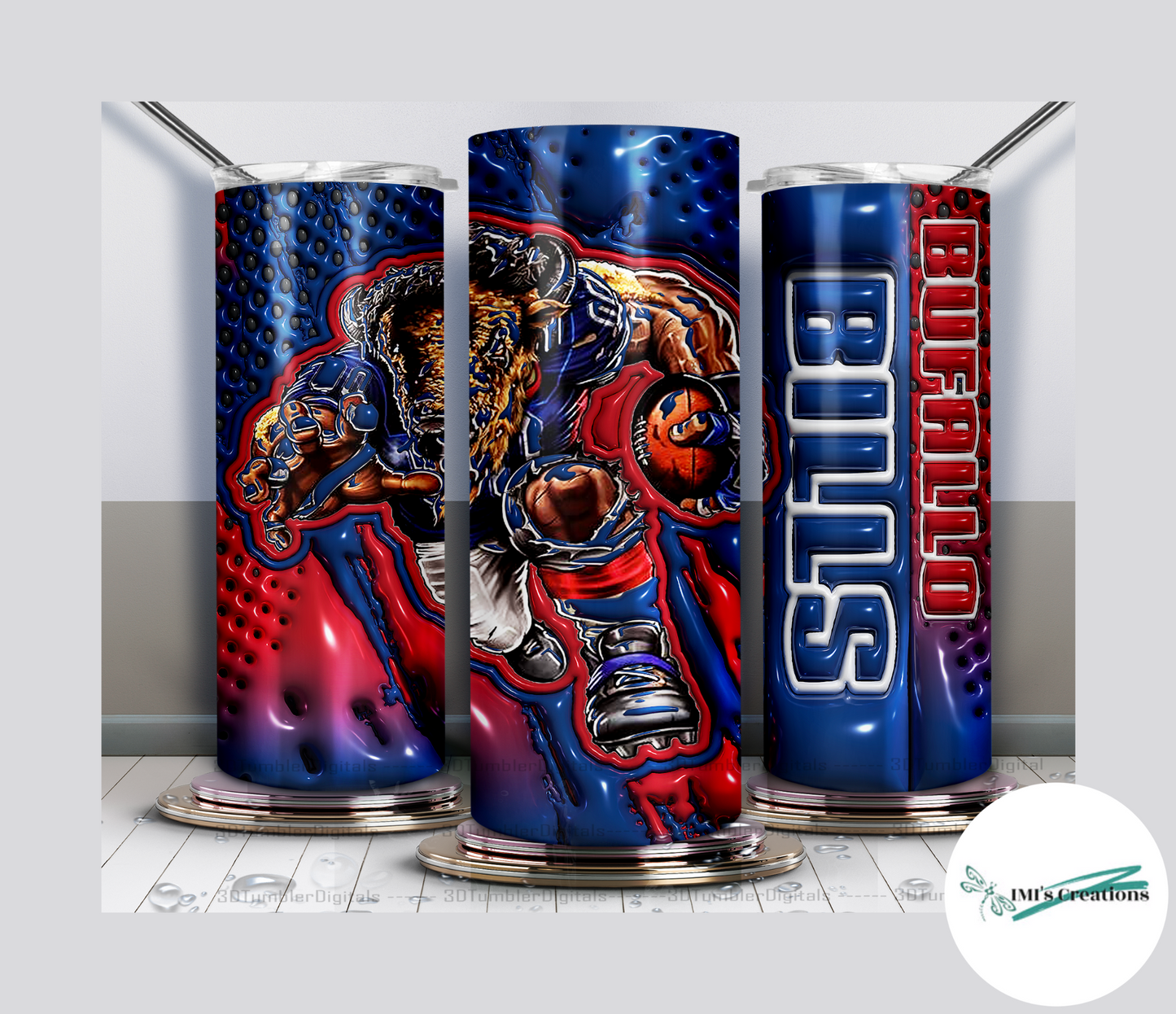 20 oz Sublimation Tumbler - Bills