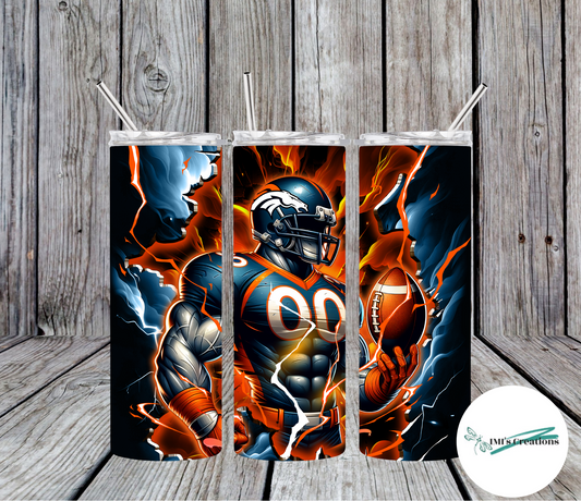 20 oz Sublimation Tumbler - Broncos