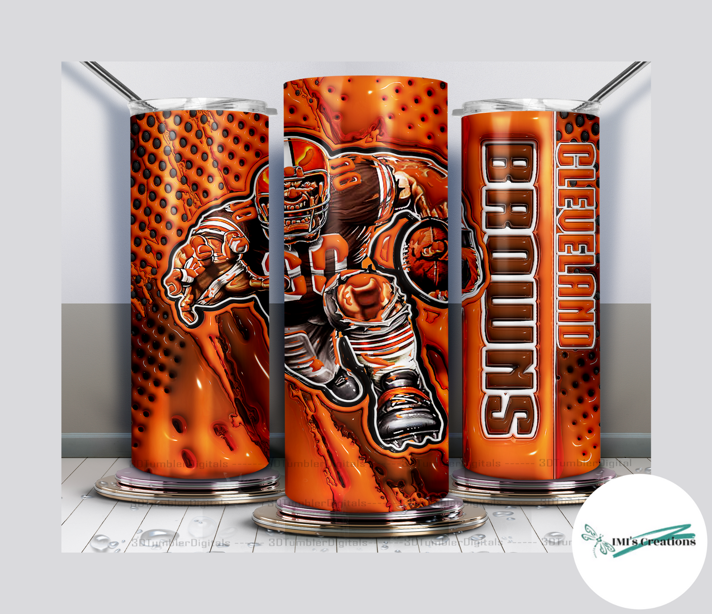 20 oz Sublimation Tumbler - Browns