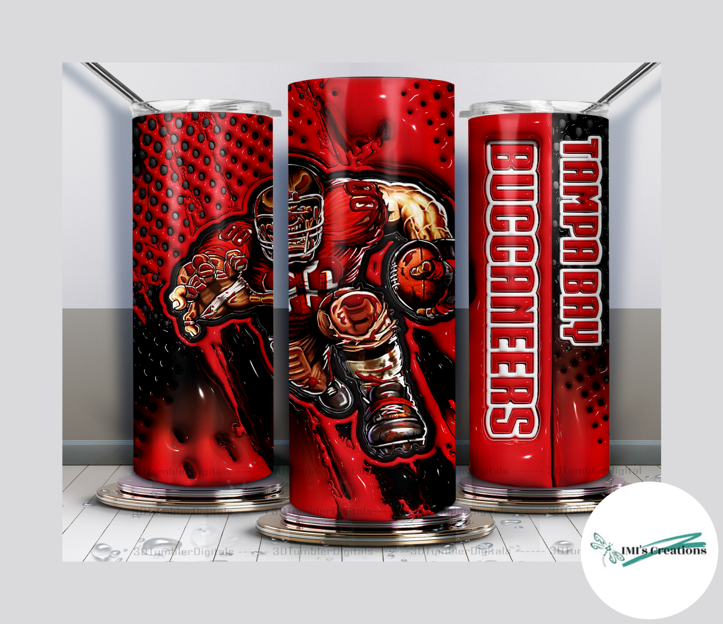 20 oz Sublimation Tumbler - Buccaneers