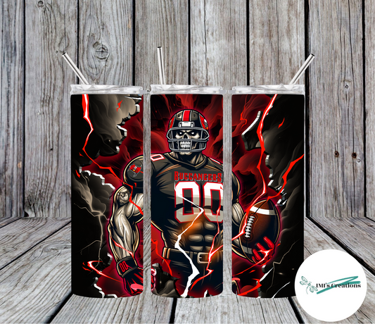 20 oz Sublimation Tumbler - Buccaneers