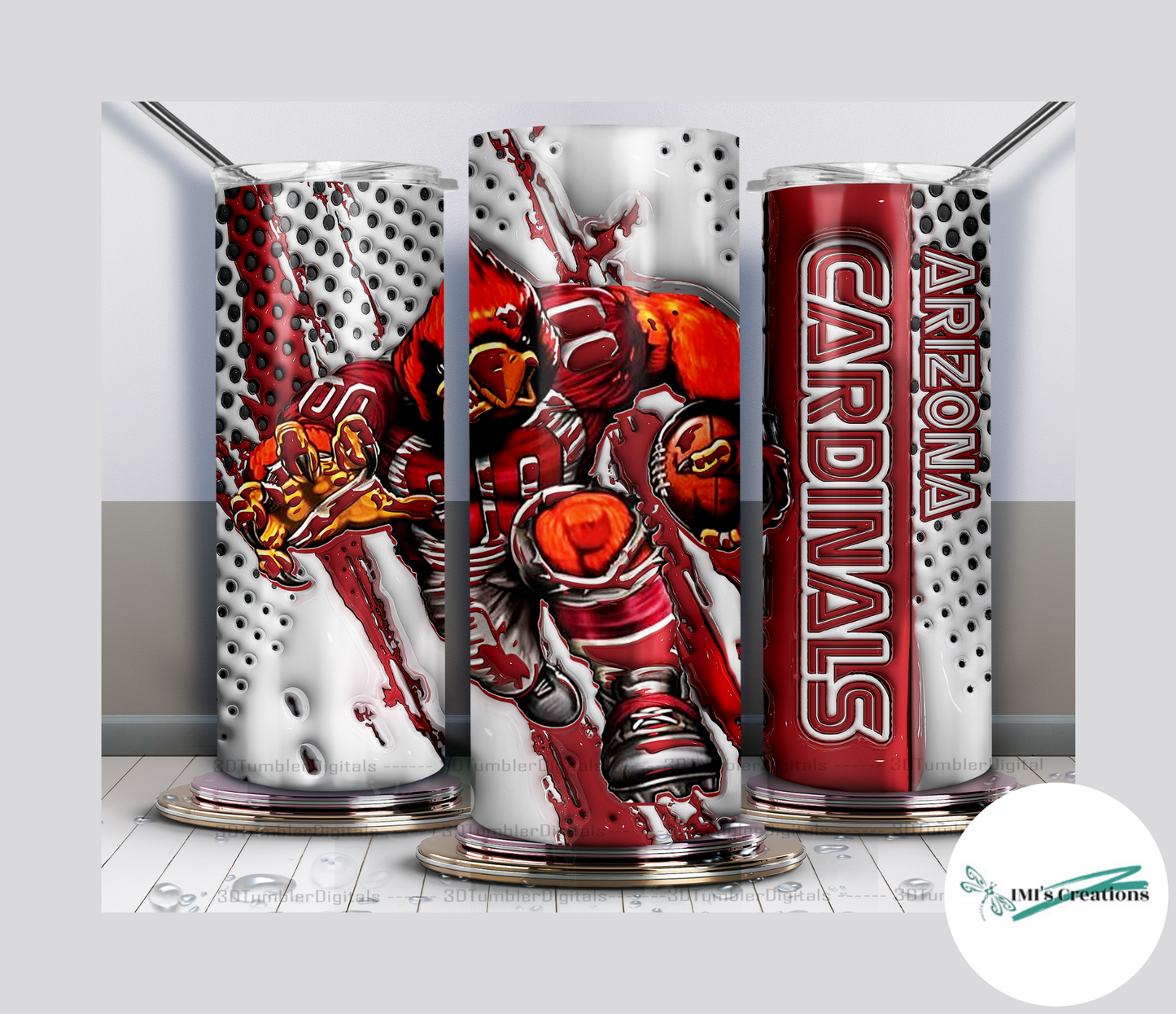 20 oz Sublimation Tumbler - Cardinals