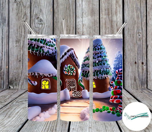 20 oz Christmas Village Sublimation Tumbler