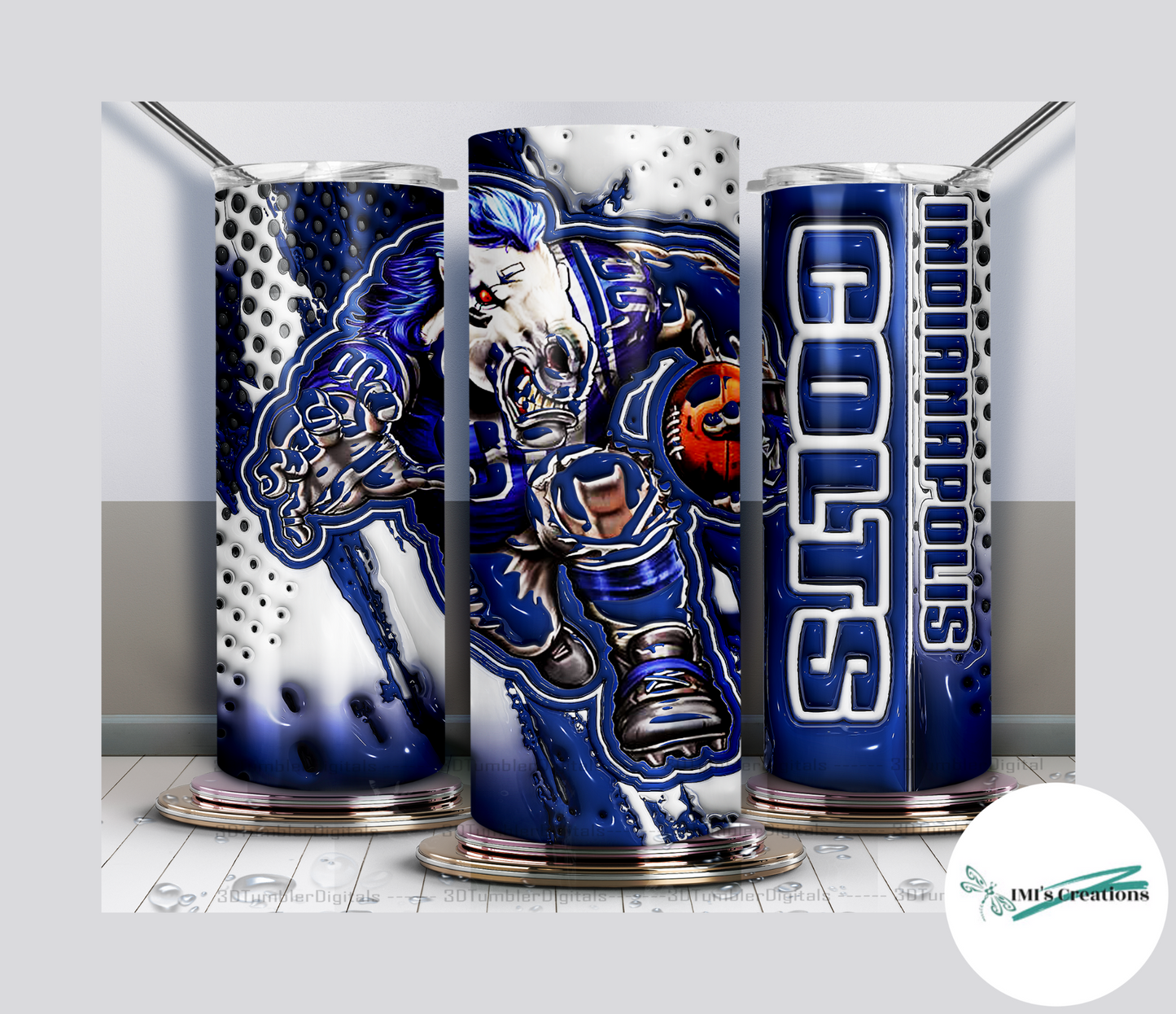 20 oz Sublimation Tumbler - Colts