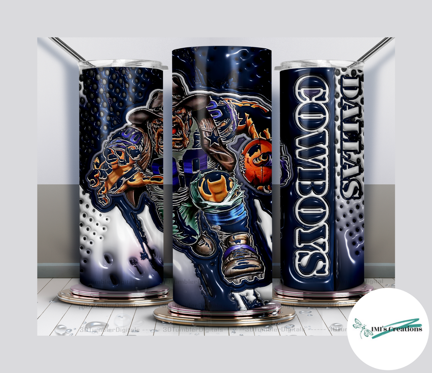 20 oz Sublimation Tumbler - Cowboys