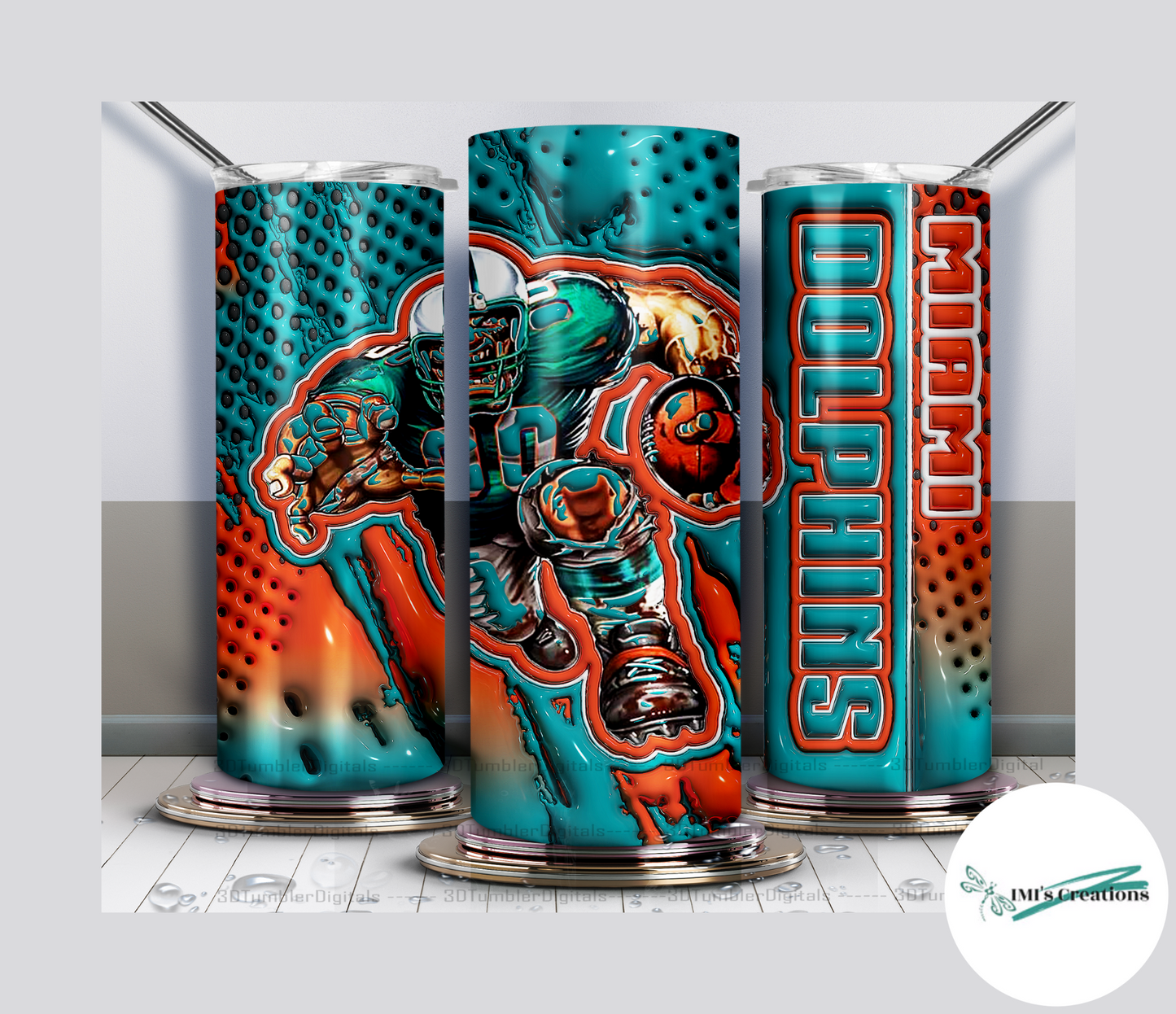 20 oz Sublimation Tumbler - Dolphins