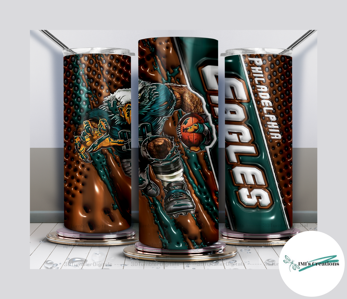 20 oz Sublimation Tumbler - Eagles