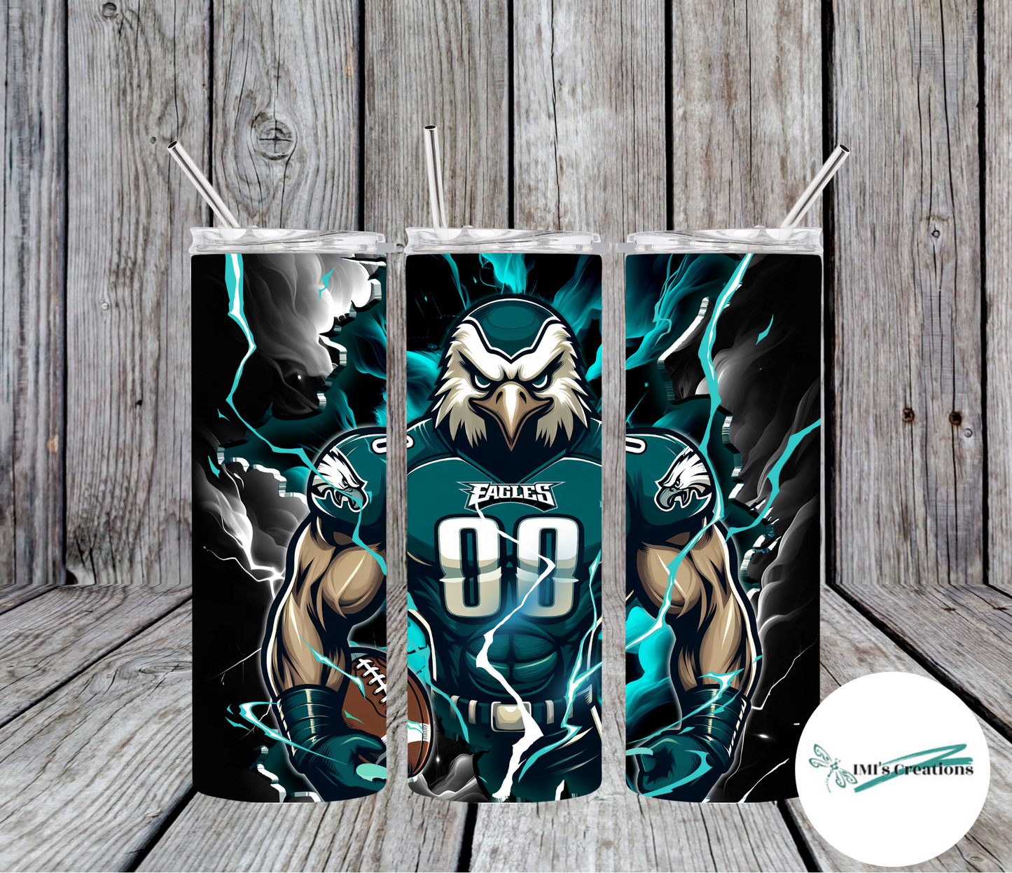 20 oz Sublimation Tumbler - Eagles