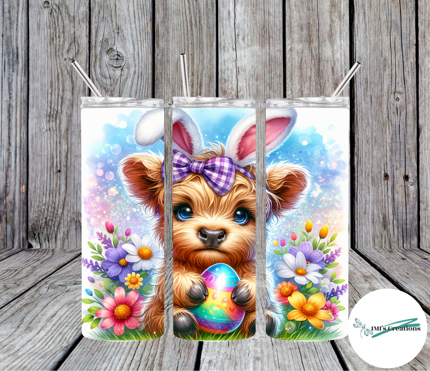 20 oz Easter Calf Sublimation Tumbler