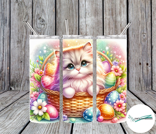 20 oz Easter Kitten Sublimation Tumbler