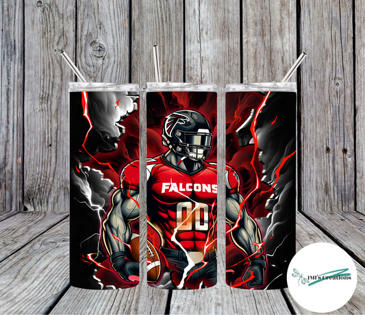 20 oz Sublimation Tumbler - Falcons