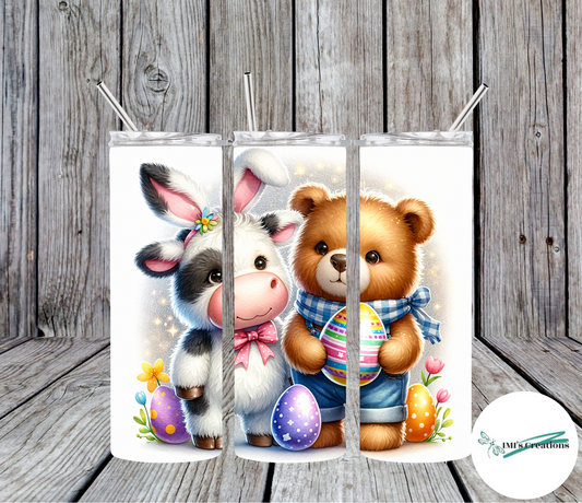 20 oz Easter Farm Animals Sublimation Tumbler