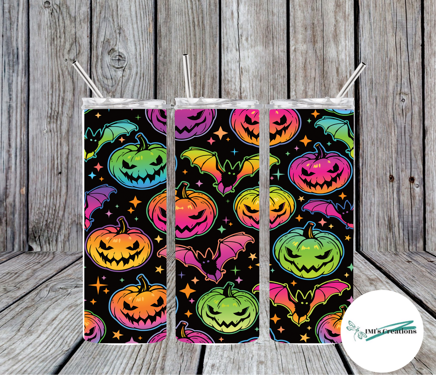 20 oz Glow Pumpkins Sublimation Tumbler