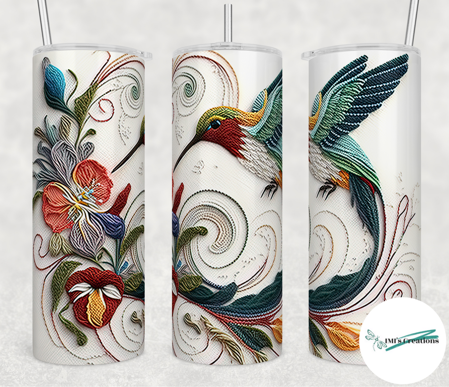 20 oz Hummingbird Sublimation Tumbler