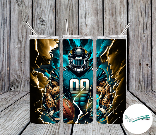 20 oz Sublimation Tumbler - Jaguars