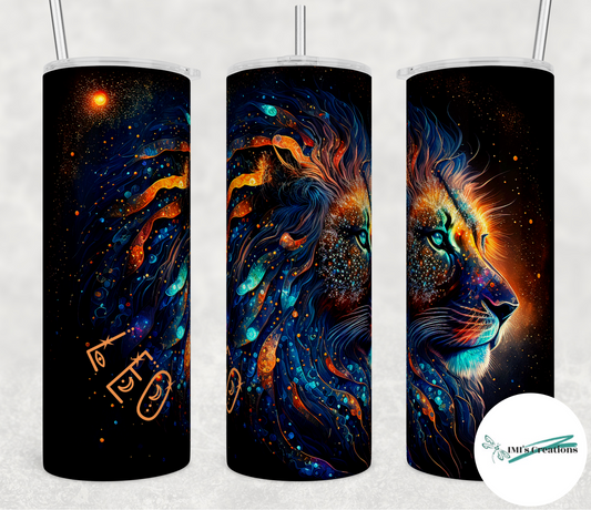 20 oz Florescent Lion Sublimation Tumbler