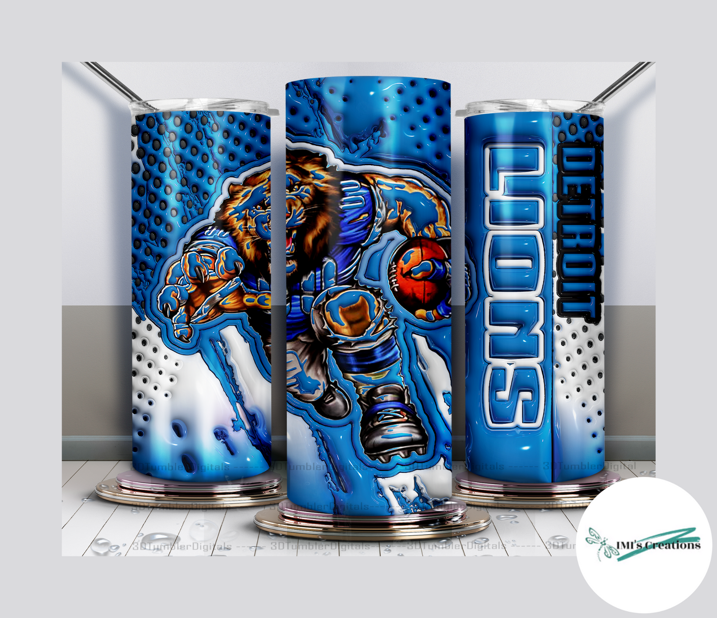 20 oz Sublimation Tumbler - Lions