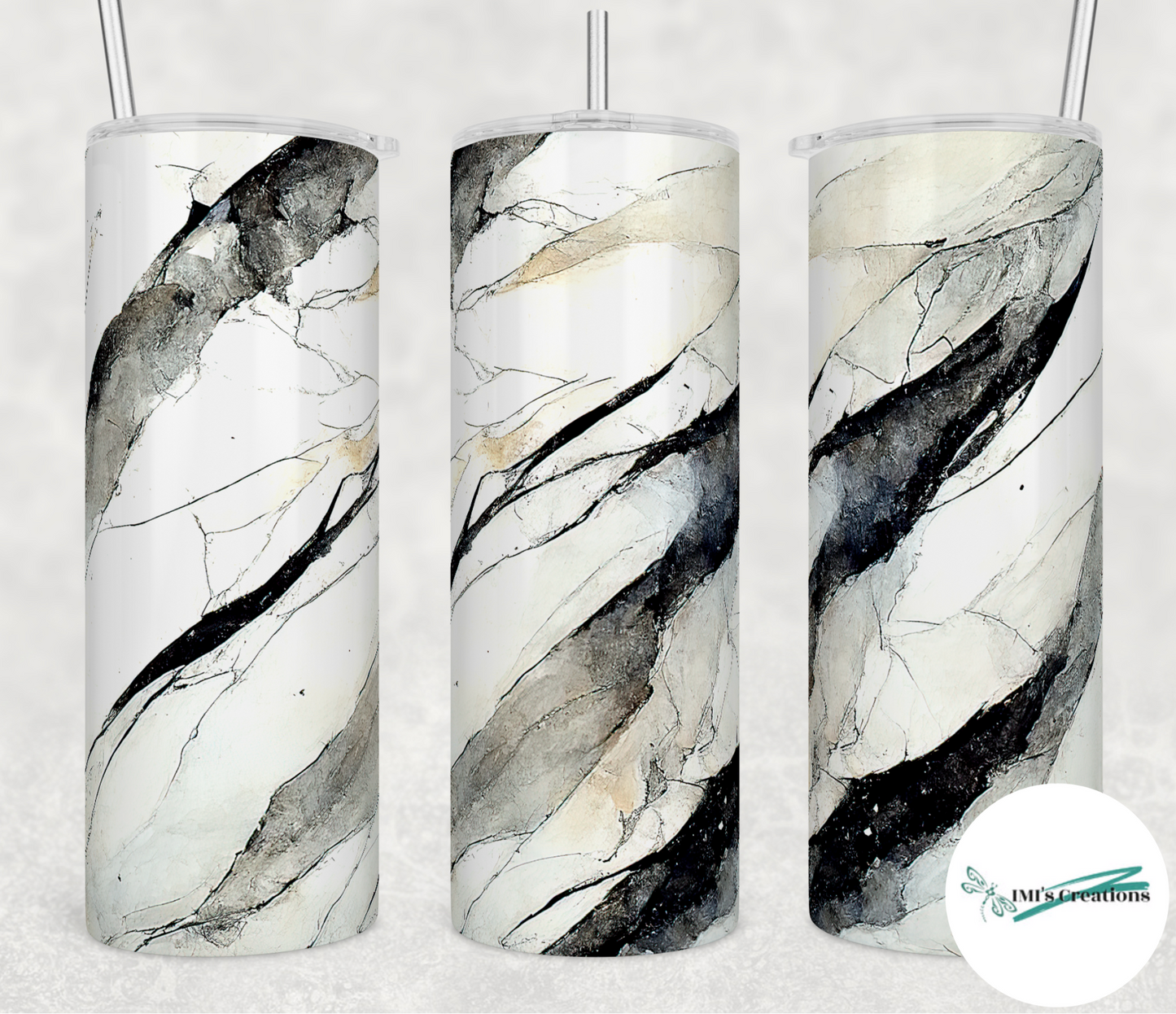 20 oz Marble Sublimation Tumbler