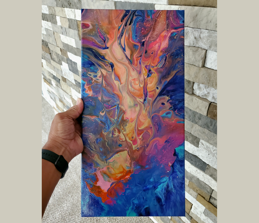 9 X 20 Flare up Acrylic Artwork by Tomas