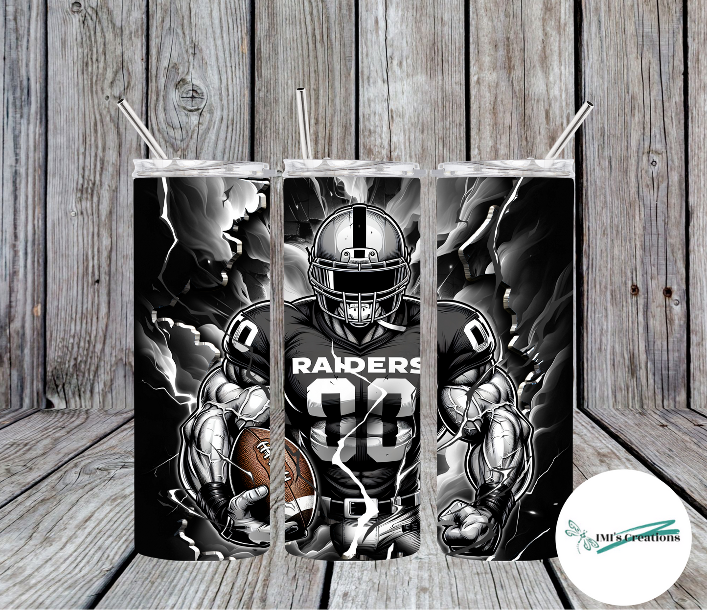 20 oz Sublimation Tumbler - Raiders