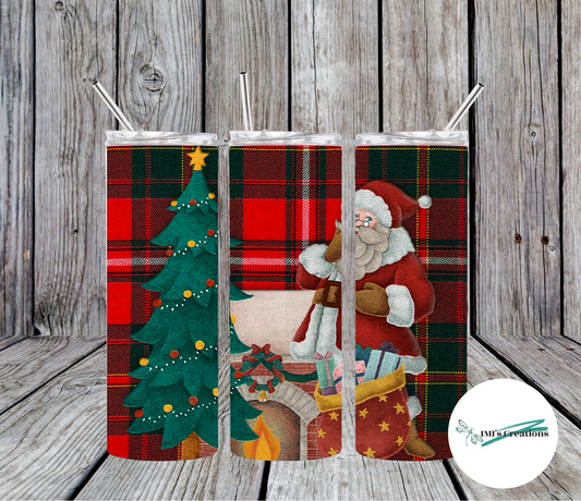 20 oz Santa Claus Sublimation Tumbler