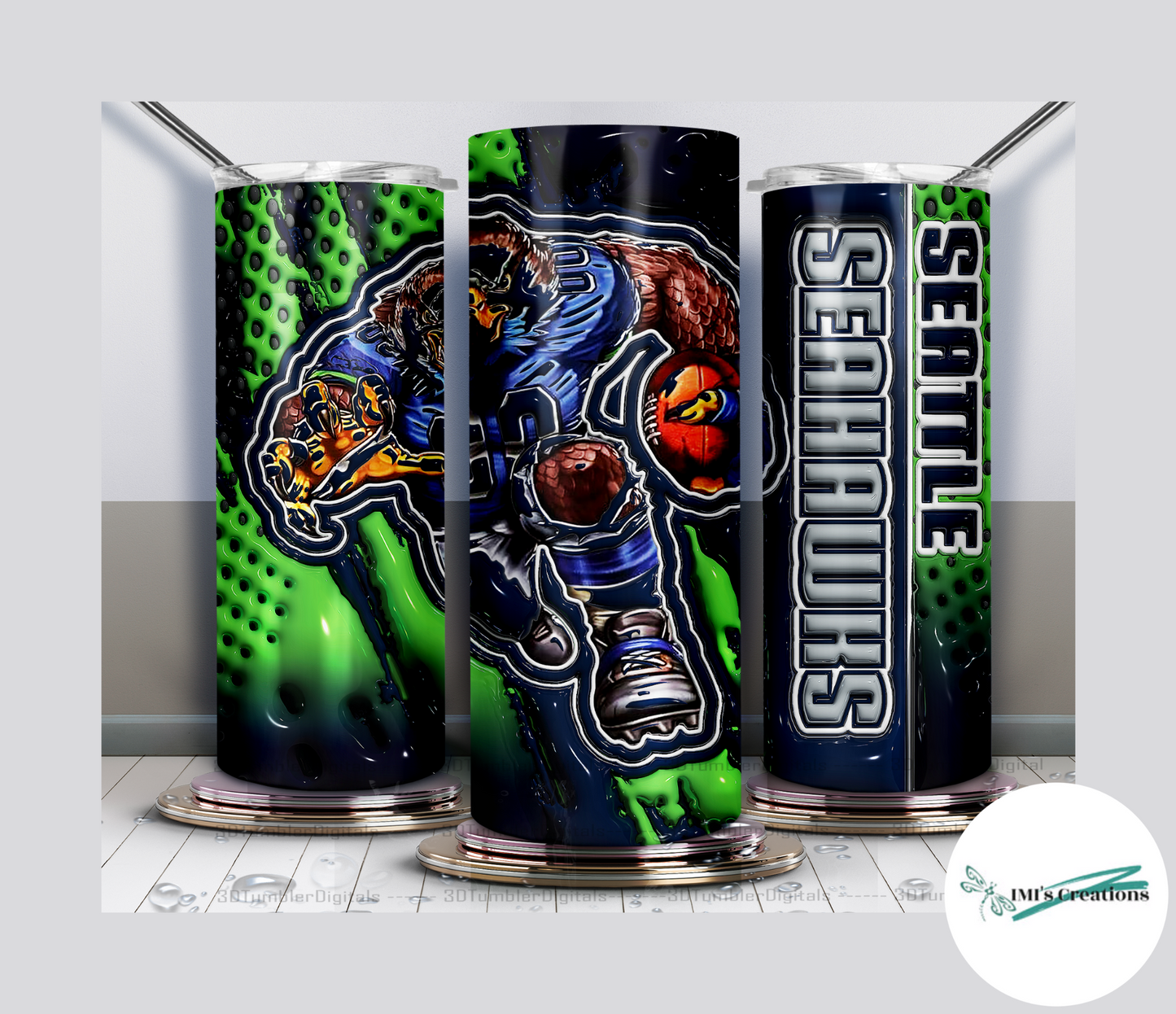 20 oz Sublimation Tumbler - Seahawks