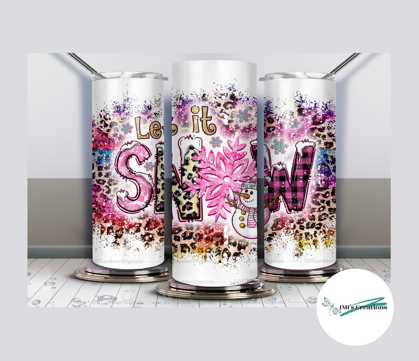 20 oz Snow Sublimation Tumbler