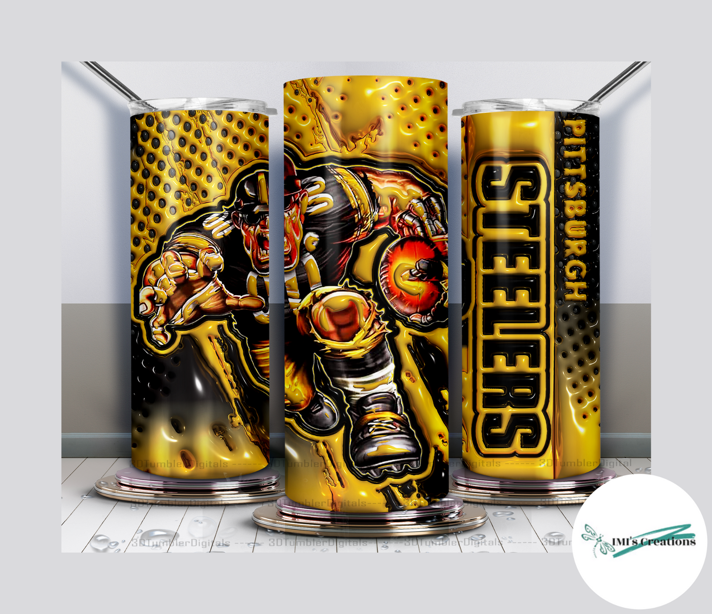 20 oz Sublimation Tumbler - Steelers