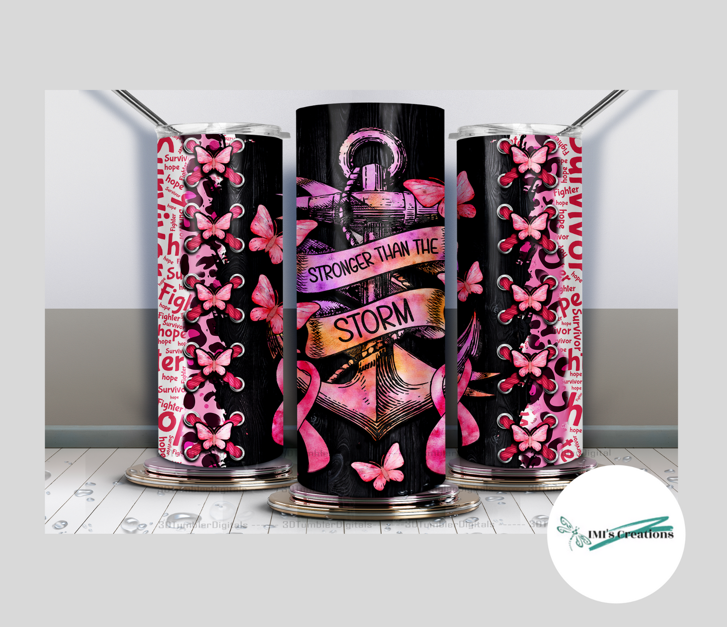 20 oz Stronger than the Storm Sublimation Tumbler