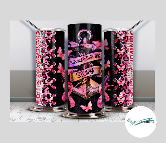 20 oz Stronger than the Storm Sublimation Tumbler