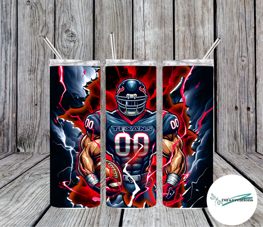 20 oz Sublimation Tumbler - Texans