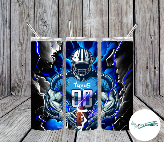 20 oz Sublimation Tumbler - Titans