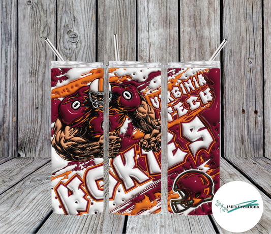 20 oz Sublimation Tumbler - Virginia Tech Hokies