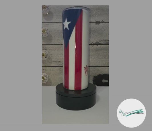 20 oz Puerto Rico Sublimation Tumbler